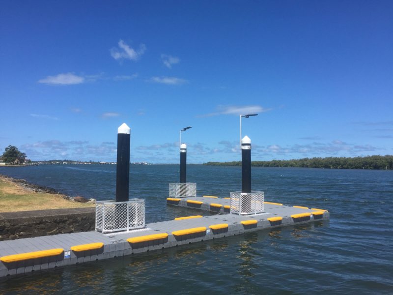 Solar jetty and coastline lighting