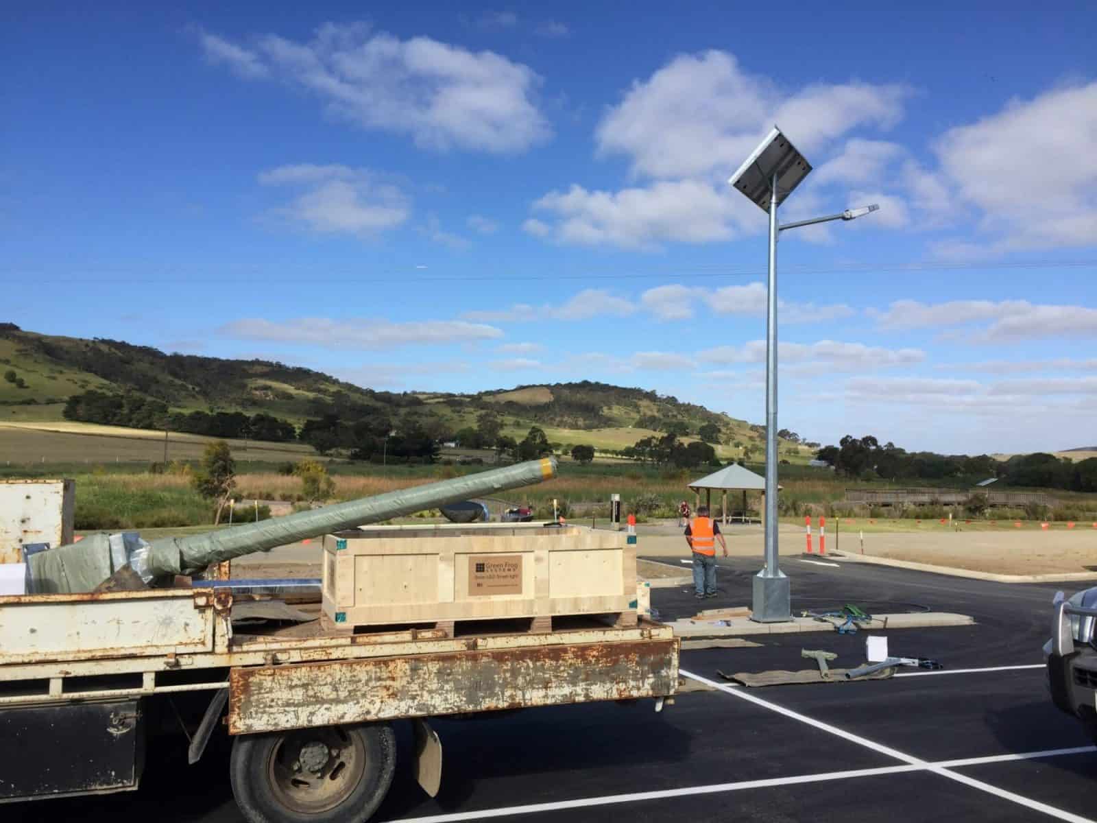 solar LED car park lights