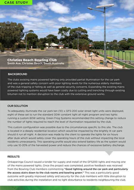 case study christies beach bowls club